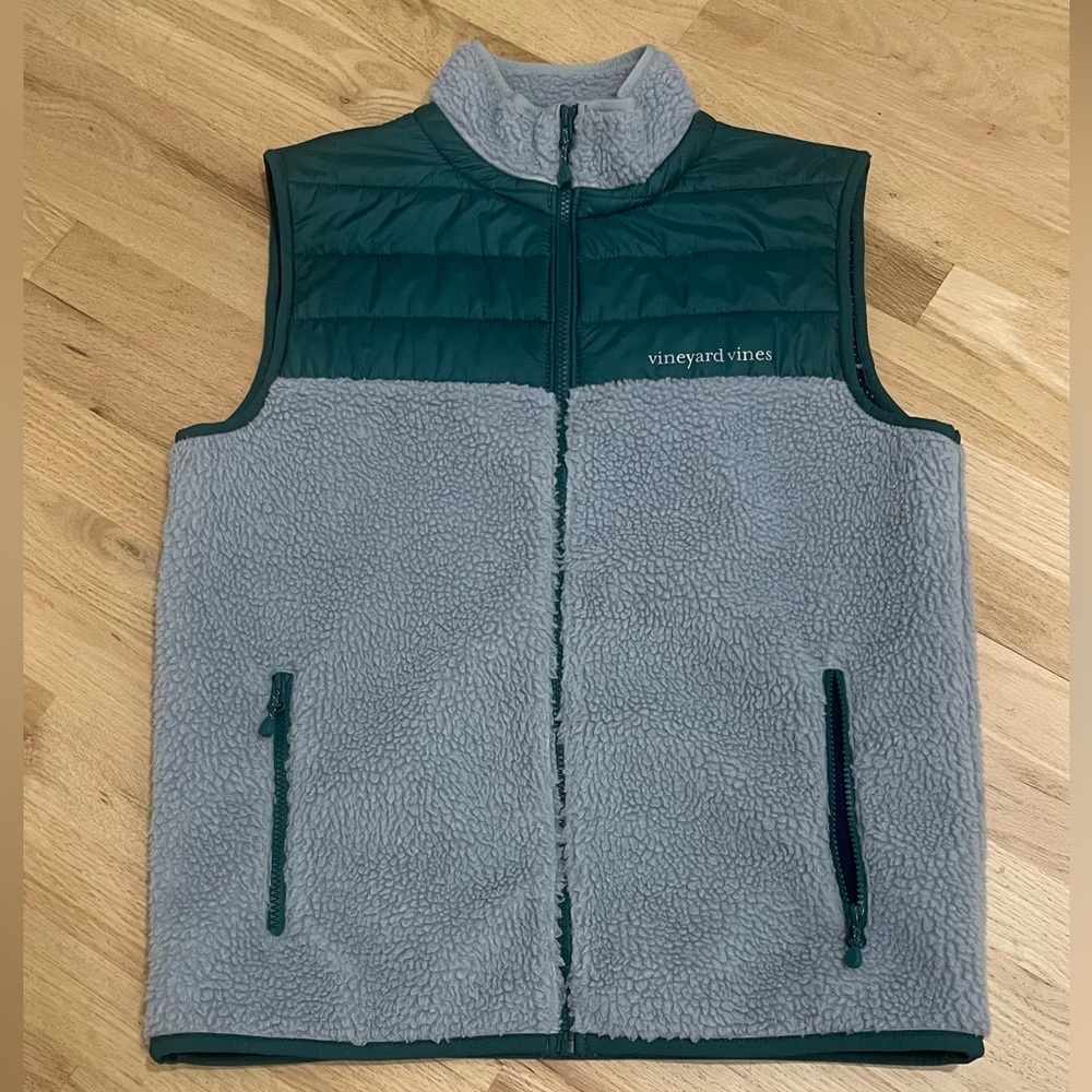 Vineyard Vines Sherpa Full-Zip Vest Size S